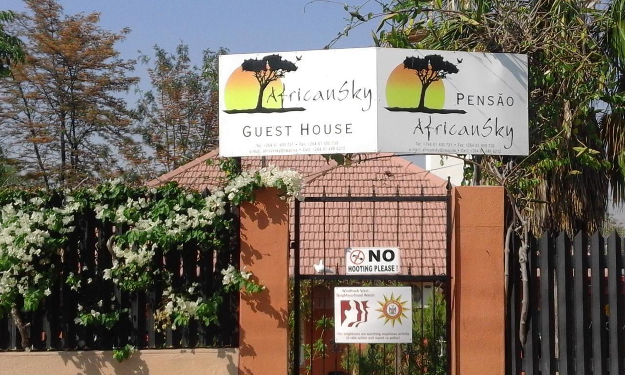 African Sky Guesthouse Windhuk Zewnętrze zdjęcie